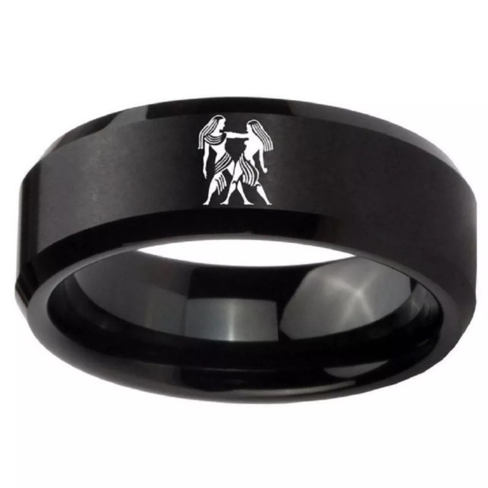 Gemini Zodiac Sign Constellation Ring